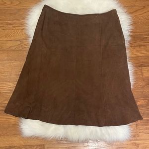 ❣️2 for 15❣️ Real Leather Vintage Eileen Fisher Skirt